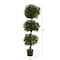 5ft. Potted UV Resistant Triple Bay Leaf Topiary Tree